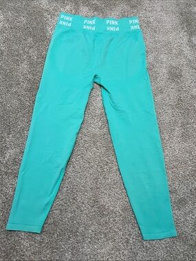 PINK Victoria's Secret Teal High-Waist Leggings